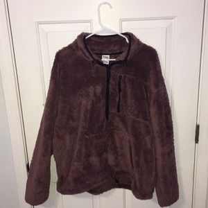 PINK Half Zip Sherpa